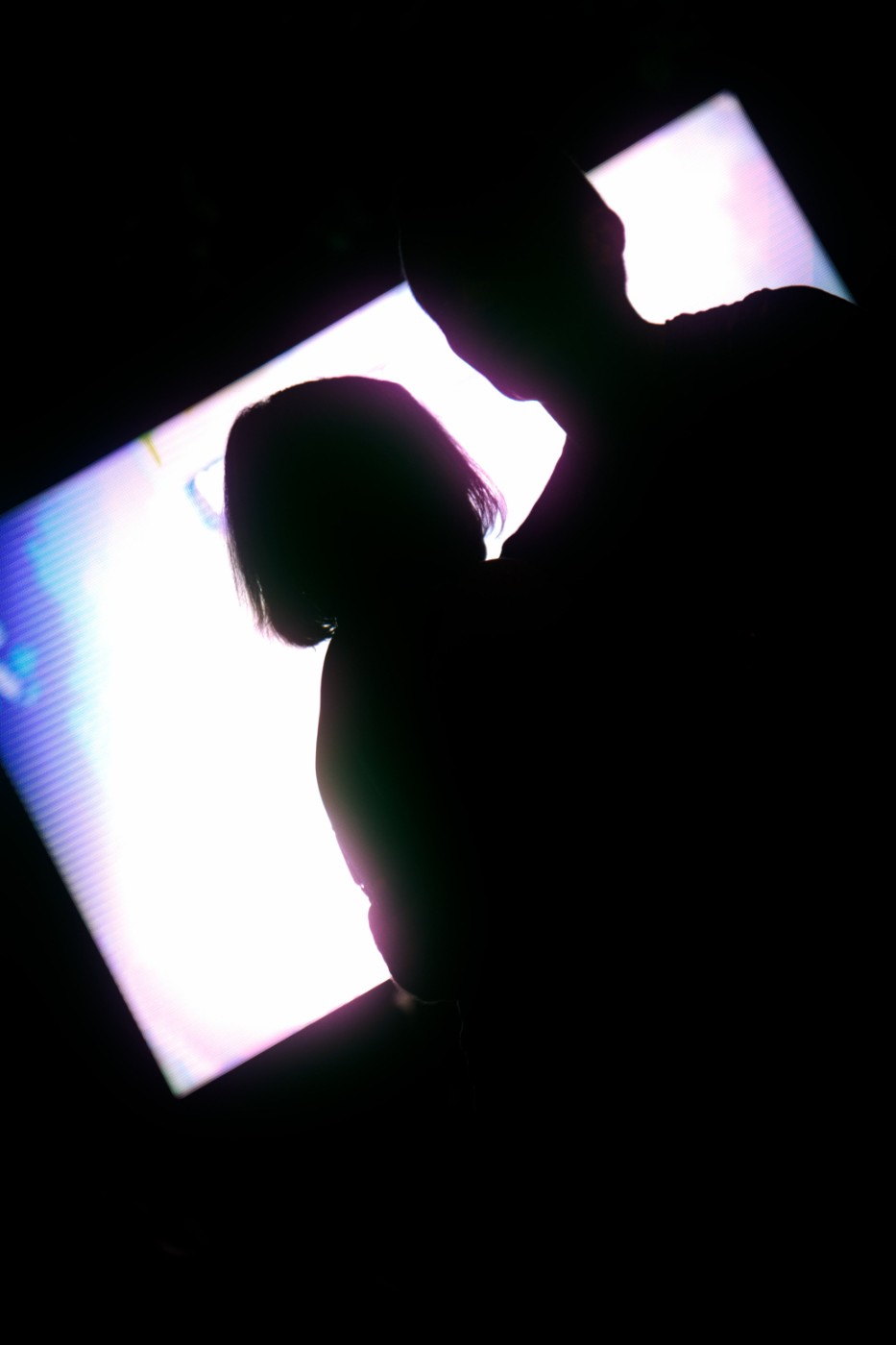 Concert — silhouette et écran